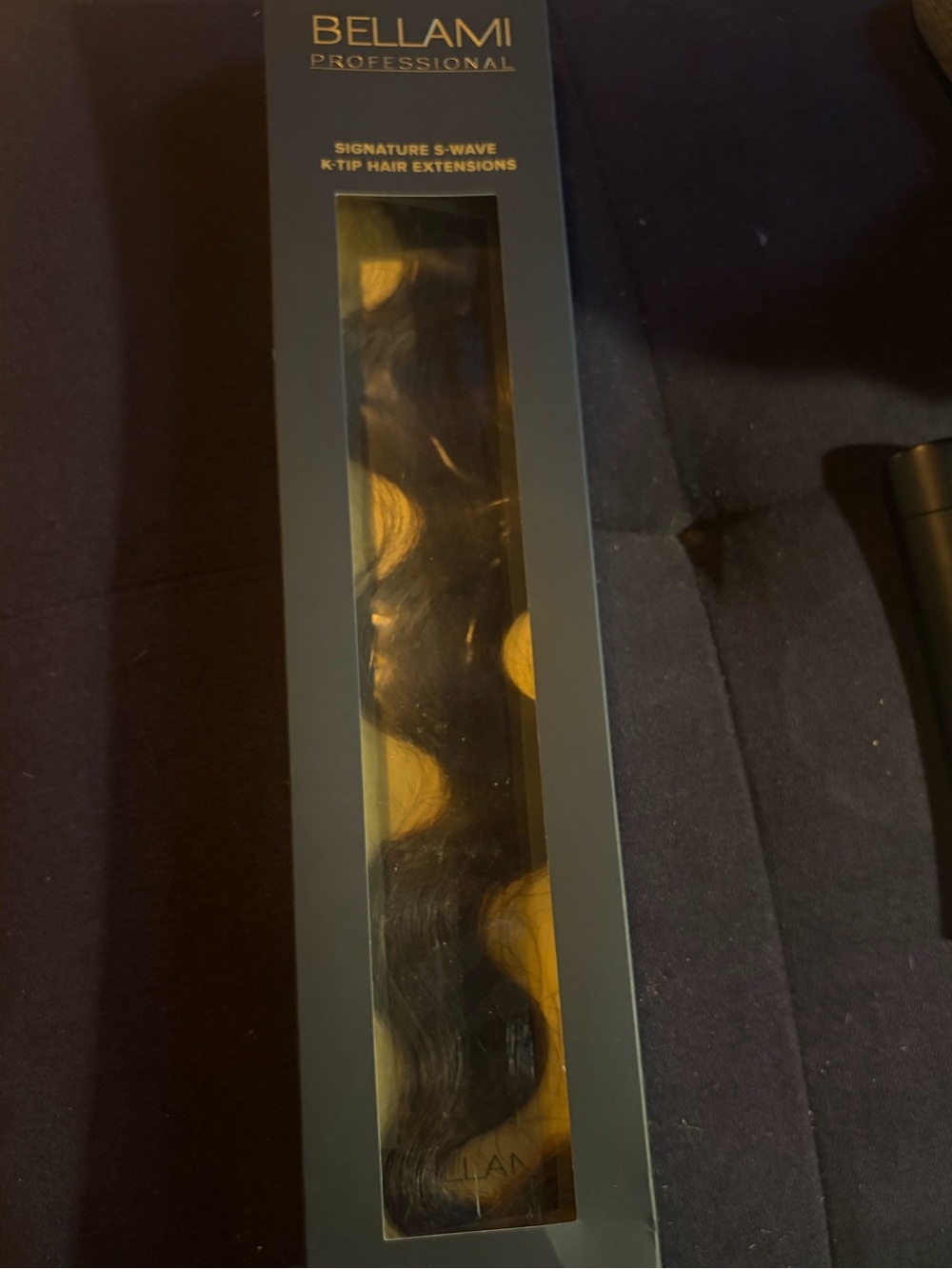 Bellami Professional Signature S-Wave K-Tip Hair Extensions - off Black 20” 25 g